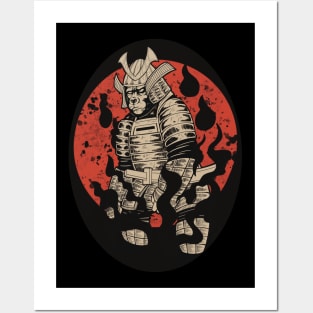 Gorila samurai Posters and Art